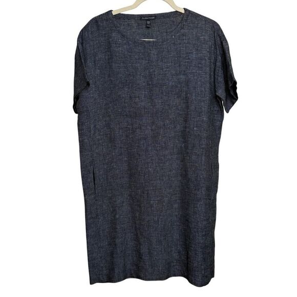 Eileen Fisher Linen Tencel Blend Dress Sz. XXS - Picture 2 of 4